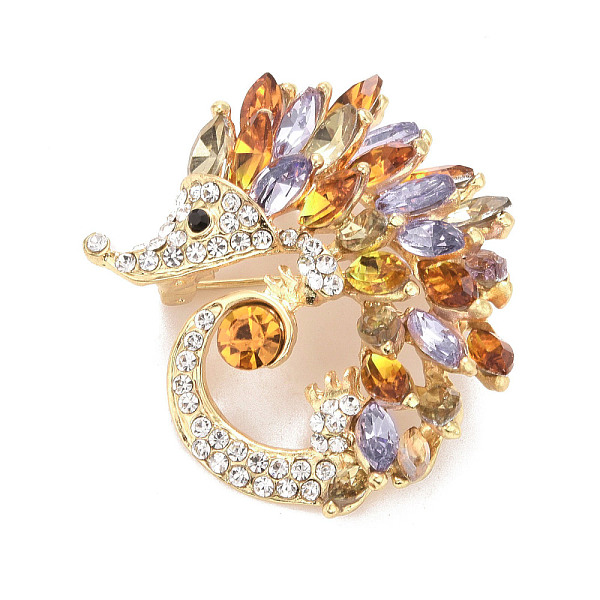 PandaHall Rhinestone Hedgehog Badge, Animal Alloy Lapel Pin for Backpack Clothes, Golden, Topaz, 44x40x12mm, Pin: 0.7mm Alloy+Rhinestone..., Yellow
PandaHall Rhinestone Hedgehog Badge, Animal Alloy Lapel Pin for Backpack Clothes, Golden, Topaz, 44x40x12mm, Pin: 0.7mm Alloy+Rhinestone..., Yellow
