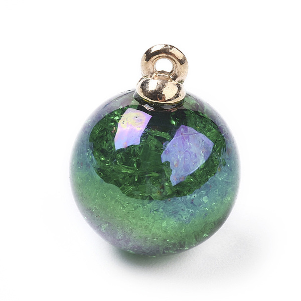 PandaHall Transparent Crackle Acrylic Pendants, with Golden Plated Metal Findings, Round, Dark Green, 20.5x16mm, Hole: 1.2mm Acrylic Round...
PandaHall Transparent Crackle Acrylic Pendants, with Golden Plated Metal Findings, Round, Dark Green, 20.5x16mm, Hole: 1.2mm Acrylic Round...