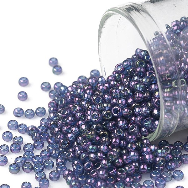 PandaHall TOHO Round Seed Beads, Japanese Seed Beads, (328) Gold Luster Moon Shadow, 11/0, 2.2mm, Hole: 0.8mm, about 1110pcs/10g Glass..., Purple
PandaHall TOHO Round Seed Beads, Japanese Seed Beads, (328) Gold Luster Moon Shadow, 11/0, 2.2mm, Hole: 0.8mm, about 1110pcs/10g Glass..., Purple