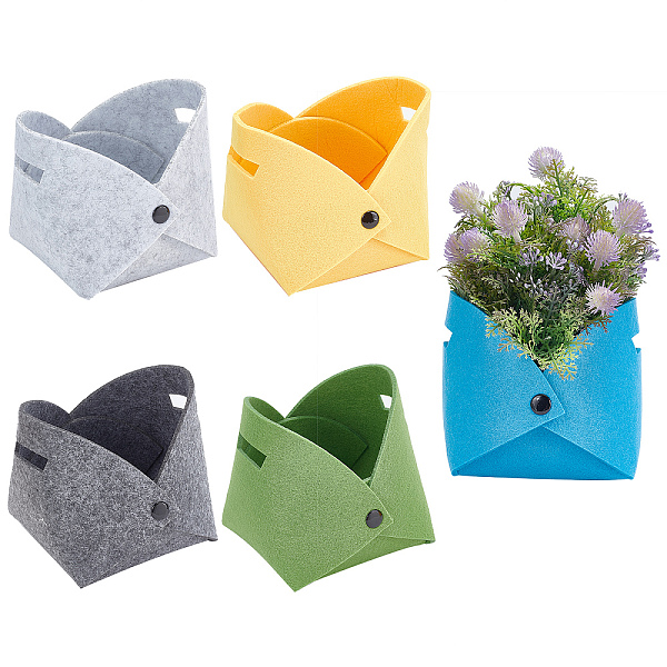 PandaHall CHGCRAFT 5Pcs 5 Colors Foldable Felt Fleshy Flowerpot, for Plant Storage Box, Mixed Color, 311x225x3mm, 1pc/color Cotton..., Multicolor
PandaHall CHGCRAFT 5Pcs 5 Colors Foldable Felt Fleshy Flowerpot, for Plant Storage Box, Mixed Color, 311x225x3mm, 1pc/color Cotton..., Multicolor