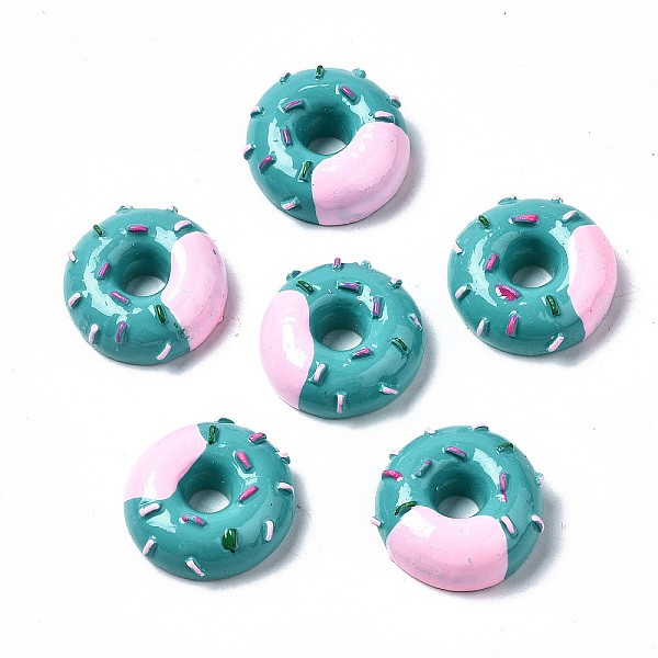 PandaHall Spray Painted Resin Cabochons, Donut, Teal, 21.5~22.5x22~23x8.5mm Resin Donut Cyan
PandaHall Spray Painted Resin Cabochons, Donut, Teal, 21.5~22.5x22~23x8.5mm Resin Donut Cyan
