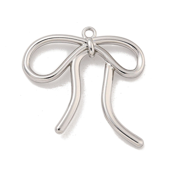 PandaHall Rack Plating Alloy Pendants, Bowknot Charms, Platinum, 35x35x5mm, Hole: 2mm Alloy Bowknot
PandaHall Rack Plating Alloy Pendants, Bowknot Charms, Platinum, 35x35x5mm, Hole: 2mm Alloy Bowknot