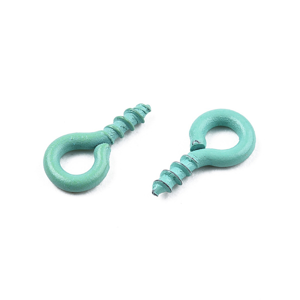 PandaHall Spray Painted Iron Screw Eye Pin Peg Bails, For Half Drilled Beads, Cadmium Free & Nickel Free & Lead Free, Aquamarine, 8x4x1mm..., Green
PandaHall Spray Painted Iron Screw Eye Pin Peg Bails, For Half Drilled Beads, Cadmium Free & Nickel Free & Lead Free, Aquamarine, 8x4x1mm..., Green