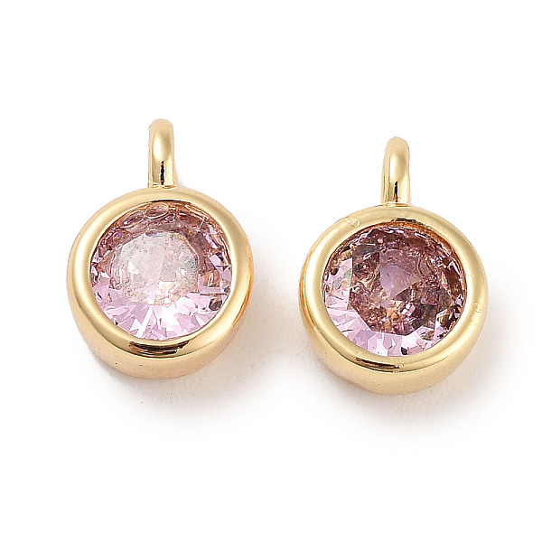 PandaHall Brass Micro Pave Cubic Zirconia Charms, Flat Round, Real 18K Gold Plated, Pink, 9x6x3.5mm, Hole: 2mm Brass+Cubic Zirconia Flat...
PandaHall Brass Micro Pave Cubic Zirconia Charms, Flat Round, Real 18K Gold Plated, Pink, 9x6x3.5mm, Hole: 2mm Brass+Cubic Zirconia Flat...