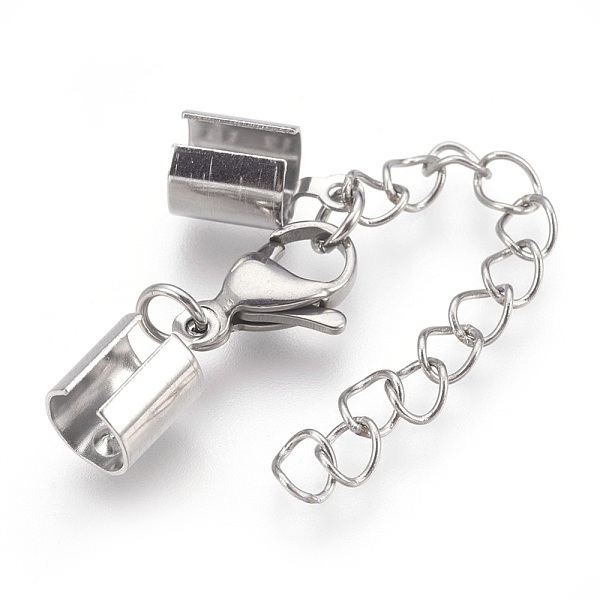 PandaHall 304 Stainless Steel Chain Extender, with Cord Ends and Lobster Claw Clasps, Stainless Steel Color, 40mm long, Chain Extenders...
PandaHall 304 Stainless Steel Chain Extender, with Cord Ends and Lobster Claw Clasps, Stainless Steel Color, 40mm long, Chain Extenders...