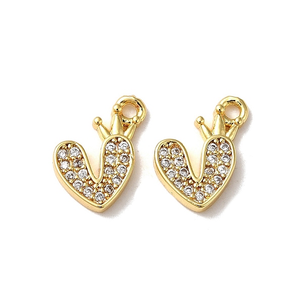 PandaHall Brass Micro Pave Cubic Zirconia Pendants, Heart, Real 18K Gold Plated, 11.5x9.5x2mm, Hole: 1.2mm Brass+Cubic Zirconia Heart Clear
PandaHall Brass Micro Pave Cubic Zirconia Pendants, Heart, Real 18K Gold Plated, 11.5x9.5x2mm, Hole: 1.2mm Brass+Cubic Zirconia Heart Clear