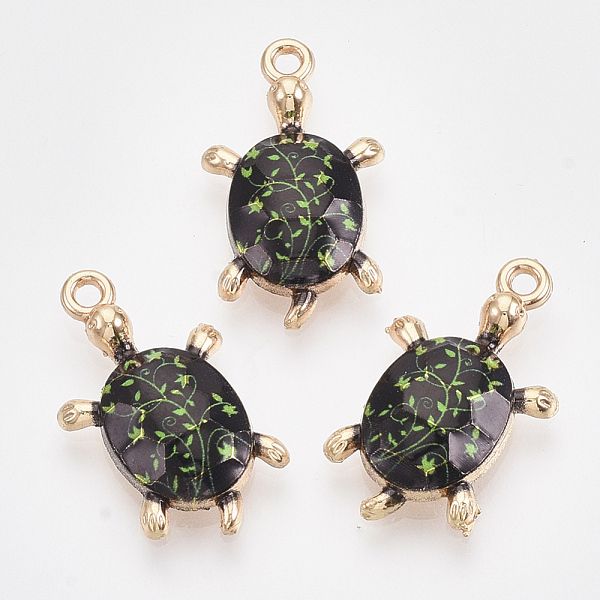 PandaHall Printed Alloy Pendants, with Enamel, Tortoise, Light Gold, Black, 23.5x14x4.5mm, Hole: 1.6mm Alloy+Enamel Tortoise Black
PandaHall Printed Alloy Pendants, with Enamel, Tortoise, Light Gold, Black, 23.5x14x4.5mm, Hole: 1.6mm Alloy+Enamel Tortoise Black
