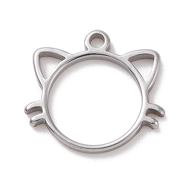 PandaHall 304 Stainless Steel Charms, Cat Head Charms, Stainless Steel Color, 10x11x1mm, Hole: 1mm 304 Stainless Steel Cat Shape
PandaHall 304 Stainless Steel Charms, Cat Head Charms, Stainless Steel Color, 10x11x1mm, Hole: 1mm 304 Stainless Steel Cat Shape