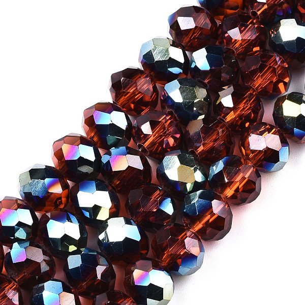 PandaHall Electroplate Transparent Glass Beads Strands, Half Multi-color Plated, Faceted, Rondelle, Orange Red, 8x6mm, Hole: 1mm, about...
PandaHall Electroplate Transparent Glass Beads Strands, Half Multi-color Plated, Faceted, Rondelle, Orange Red, 8x6mm, Hole: 1mm, about...