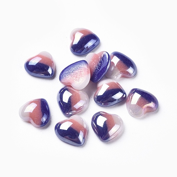 PandaHall Opaque Glass Cabochons, Stripe Pattern, Heart, Colorful, 7x7.5x3mm Glass Heart
PandaHall Opaque Glass Cabochons, Stripe Pattern, Heart, Colorful, 7x7.5x3mm Glass Heart