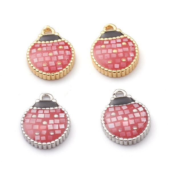 PandaHall Brass Shell Pendants, Ladybug Shape, Red, Platinum & Golden, 14x10x2.5mm, Hole: 1.4mm Shell Ladybug Red
PandaHall Brass Shell Pendants, Ladybug Shape, Red, Platinum & Golden, 14x10x2.5mm, Hole: 1.4mm Shell Ladybug Red