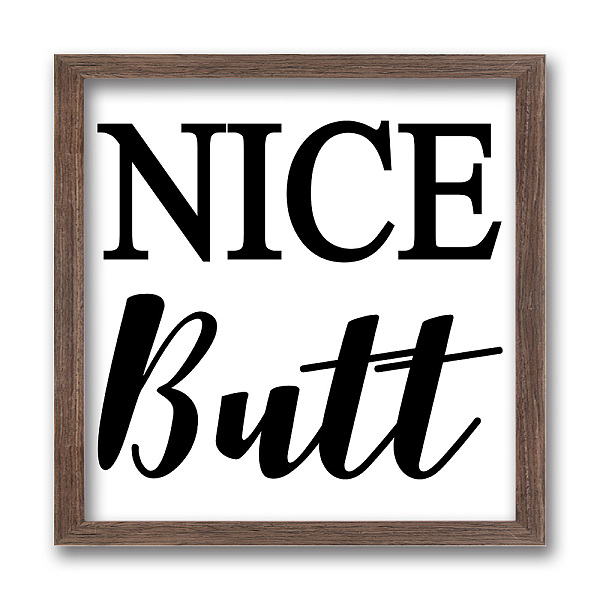 PandaHall FINGERINSPIRE Nice Butt Art Sign with Acrylic Layer 17.9x17.9cm Farmhouse Family Wall Art Decor Framed Wall Art Wooden Framed Sign...
PandaHall FINGERINSPIRE Nice Butt Art Sign with Acrylic Layer 17.9x17.9cm Farmhouse Family Wall Art Decor Framed Wall Art Wooden Framed Sign...