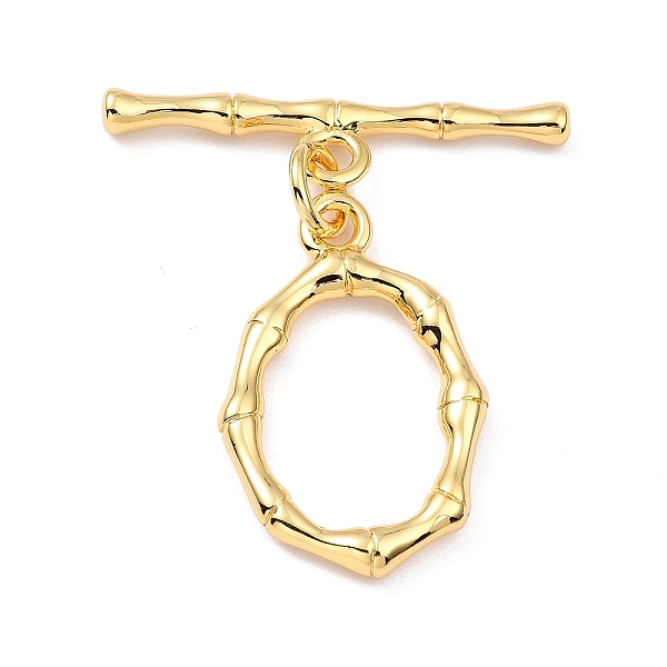 PandaHall Rack Plating Brass Toggle Clasps, Long-Lasting Plated, Ring, Real 18K Gold Plated, Ring: 25x16x2.5mm, Hole: 2mm, Bar...
PandaHall Rack Plating Brass Toggle Clasps, Long-Lasting Plated, Ring, Real 18K Gold Plated, Ring: 25x16x2.5mm, Hole: 2mm, Bar...