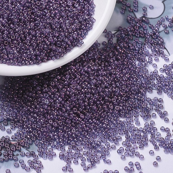 PandaHall MIYUKI Round Rocailles Beads, Japanese Seed Beads, (RR1884) Violet Gold Luster, 11/0, 2x1.3mm, Hole: 0.8mm, about 1100pcs/bottle..., Purple
PandaHall MIYUKI Round Rocailles Beads, Japanese Seed Beads, (RR1884) Violet Gold Luster, 11/0, 2x1.3mm, Hole: 0.8mm, about 1100pcs/bottle..., Purple