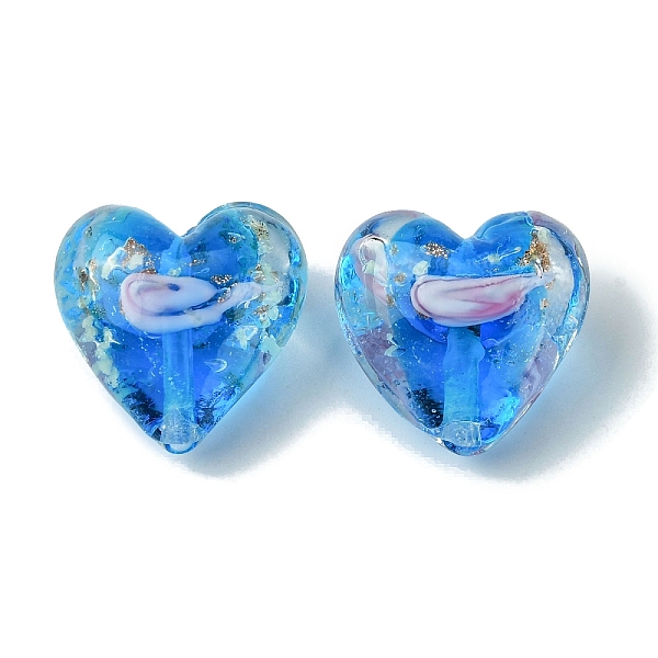 PandaHall Luminous Handmade Gold Sand Lampwork Beads, Glow in the Dark, Heart, Dodger Blue, 20.5x20.5x12mm, Hole: 1.6mm Lampwork Heart
PandaHall Luminous Handmade Gold Sand Lampwork Beads, Glow in the Dark, Heart, Dodger Blue, 20.5x20.5x12mm, Hole: 1.6mm Lampwork Heart