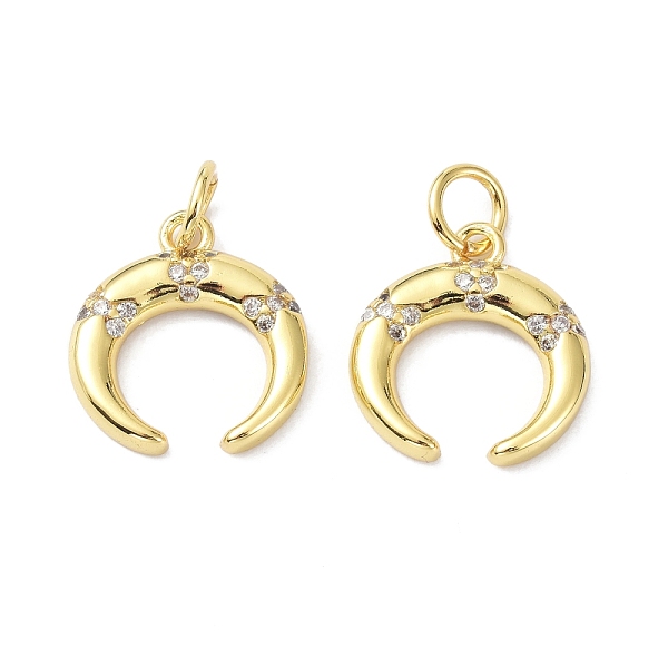 PandaHall Brass Cubic Zirconia Charms, with Jump Ring, Long-Lasting Plated, Lead Free & Cadmium Free, Moon, Real 18K Gold Plated..., Clear
PandaHall Brass Cubic Zirconia Charms, with Jump Ring, Long-Lasting Plated, Lead Free & Cadmium Free, Moon, Real 18K Gold Plated..., Clear