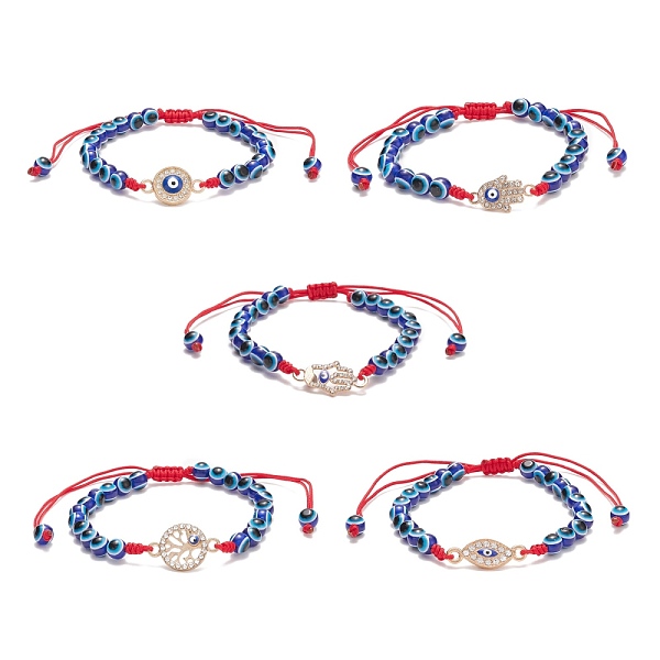 PandaHall Crystal Rhinestone Link Bracelet, Resin Evil Eye Braided Adjustable Bracelet for Women, Evil Eye, Inner Diameter: 2~4-1/8 inch..., Clear
PandaHall Crystal Rhinestone Link Bracelet, Resin Evil Eye Braided Adjustable Bracelet for Women, Evil Eye, Inner Diameter: 2~4-1/8 inch..., Clear