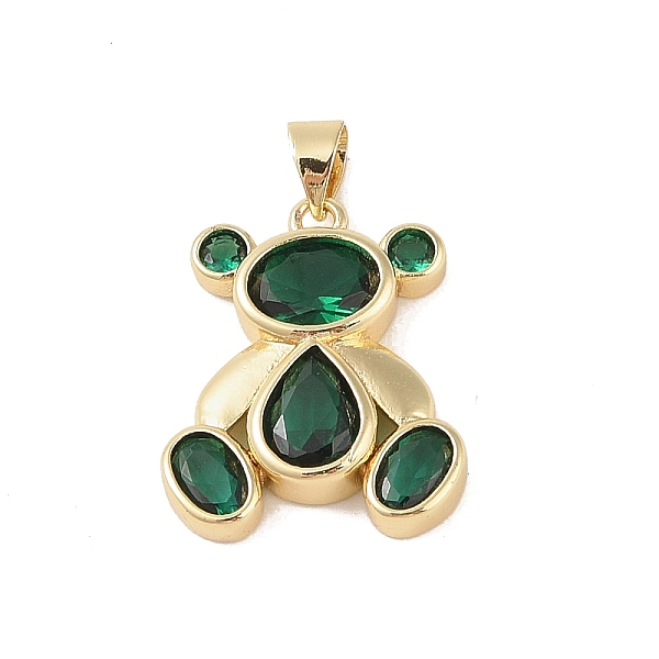 PandaHall Brass Pendants, with Glass, Real 18K Gold Plated, Bear Charms, Green, 21.5x18x3.5mm, Hole: 4x3.5mm Brass+Glass Bear Green
PandaHall Brass Pendants, with Glass, Real 18K Gold Plated, Bear Charms, Green, 21.5x18x3.5mm, Hole: 4x3.5mm Brass+Glass Bear Green