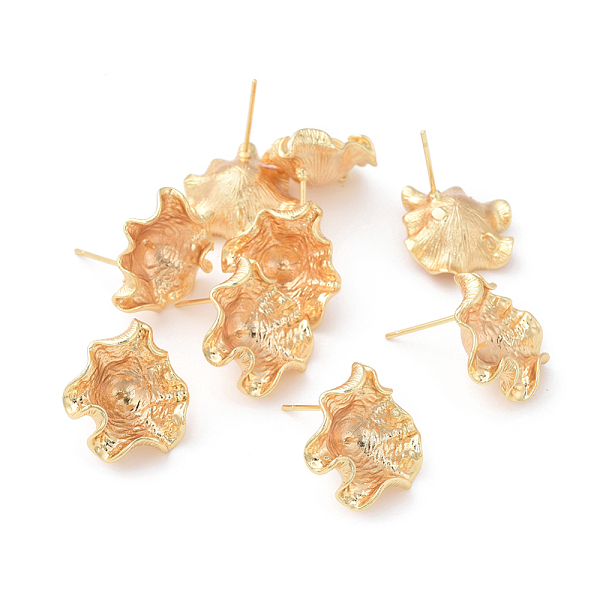PandaHall Brass Stud Earring Findings, with Loop, For Half Drilled Beads, Lotus Leaf, Real 18K Gold Plated, 18.5x16.5x6.5mm, Hole: 1.5mm...
PandaHall Brass Stud Earring Findings, with Loop, For Half Drilled Beads, Lotus Leaf, Real 18K Gold Plated, 18.5x16.5x6.5mm, Hole: 1.5mm...