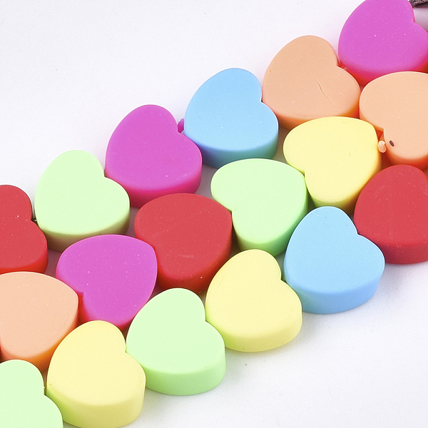 PandaHall Handmade Polymer Clay Beads Strands, Heart, Mixed Color, 8~10x10~10.5x4~5.5mm, Hole: 1.2~1.5mm, about 40pcs/strand, 12~14 inch..., Multicolor
PandaHall Handmade Polymer Clay Beads Strands, Heart, Mixed Color, 8~10x10~10.5x4~5.5mm, Hole: 1.2~1.5mm, about 40pcs/strand, 12~14 inch..., Multicolor