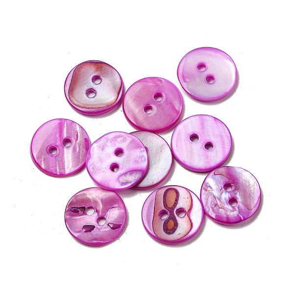 PandaHall Freshwater Shell Buttons, 2-Hole, Flat Round, Orchid, 15x1~2mm, Hole: 1.5~2mm Shell Flat Round Purple
PandaHall Freshwater Shell Buttons, 2-Hole, Flat Round, Orchid, 15x1~2mm, Hole: 1.5~2mm Shell Flat Round Purple