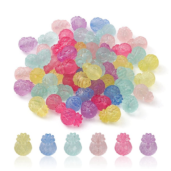 PandaHall Transparent Frosted Acrylic Beads, Pineapple, Mixed Color, 14x11x10mm, Hole: 1.8mm Acrylic Fruit Multicolor
PandaHall Transparent Frosted Acrylic Beads, Pineapple, Mixed Color, 14x11x10mm, Hole: 1.8mm Acrylic Fruit Multicolor