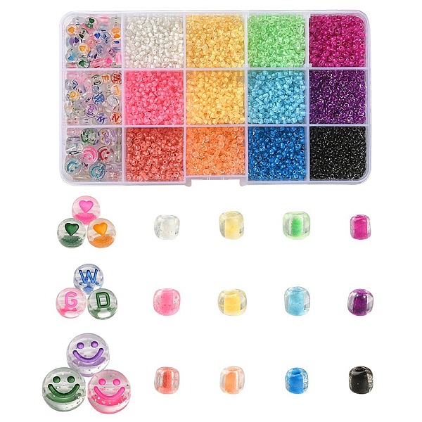 PandaHall DIY Beads Jewelry Making Finding Kit, Inlcluing Flat Round Acrylic & Round Glass Seed Beads, Mixed Color, 3~10x2~4mm, Hole: 1~2mm..., Multicolor
PandaHall DIY Beads Jewelry Making Finding Kit, Inlcluing Flat Round Acrylic & Round Glass Seed Beads, Mixed Color, 3~10x2~4mm, Hole: 1~2mm..., Multicolor