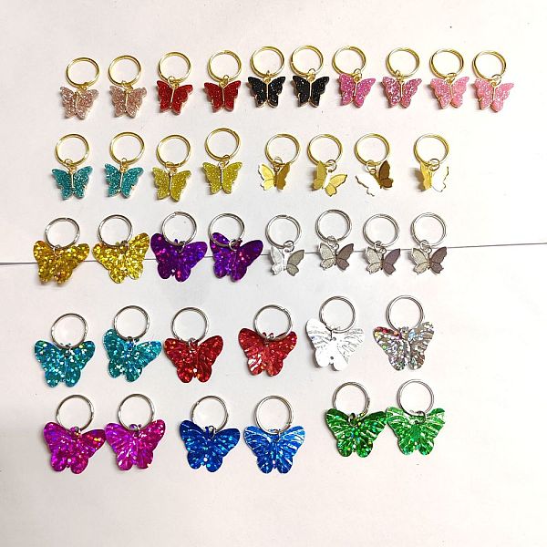 PandaHall Butterfly Theme DIY Hair Accessories Set, Sparkle Plastic/Resin/Brass Filigree Pendants and Iron Finding, for Hair Styling, Mixed..., Multicolor
PandaHall Butterfly Theme DIY Hair Accessories Set, Sparkle Plastic/Resin/Brass Filigree Pendants and Iron Finding, for Hair Styling, Mixed..., Multicolor