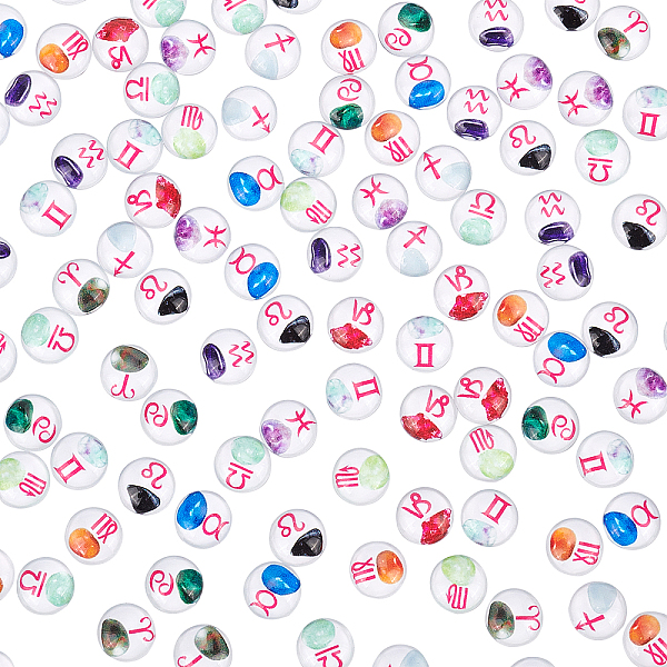 PandaHall 120pcs 12 Constellation Pattern Cabochons, Zodiac Sign Flat Glass Cabochons 12mm Dome Gems for Photo Cameo Pendant Jewelry Making..., White
PandaHall 120pcs 12 Constellation Pattern Cabochons, Zodiac Sign Flat Glass Cabochons 12mm Dome Gems for Photo Cameo Pendant Jewelry Making..., White