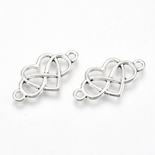 PandaHall Tibetan Style Alloy Links/Connector, Lead Free & Cadmium Free, for Valentine's Day, Heart with Infinity, Antique Silver...
PandaHall Tibetan Style Alloy Links/Connector, Lead Free & Cadmium Free, for Valentine's Day, Heart with Infinity, Antique Silver...
