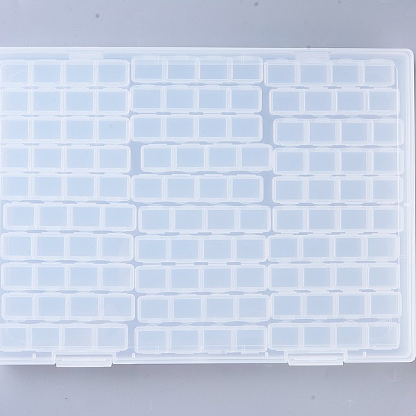 PandaHall Plastic Bead Containers, Flip Top Bead Storage, Removable, 120 Compartments, Rectangle, Clear, 30.8x22.5x2.3cm, 120...
PandaHall Plastic Bead Containers, Flip Top Bead Storage, Removable, 120 Compartments, Rectangle, Clear, 30.8x22.5x2.3cm, 120...