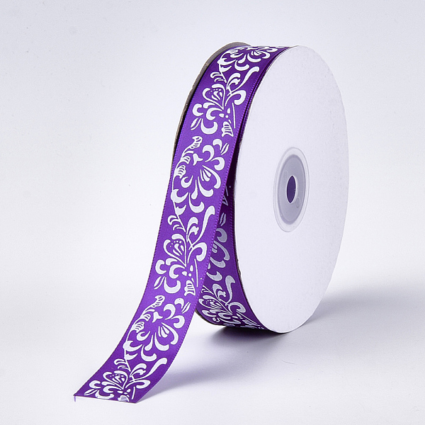PandaHall Single Face Satin Ribbon, Polyester Ribbon, Flower Pattern, Blue Violet, 1 inch(25mm), about 50yards/roll(45.72m/roll) Polyester..., Purple
PandaHall Single Face Satin Ribbon, Polyester Ribbon, Flower Pattern, Blue Violet, 1 inch(25mm), about 50yards/roll(45.72m/roll) Polyester..., Purple