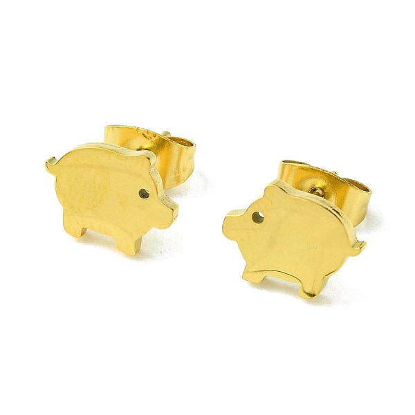 PandaHall Cute Little Animal Theme 304 Stainless Steel Stud Earrings, Pig, 7.5x10mm 304 Stainless Steel Pig
PandaHall Cute Little Animal Theme 304 Stainless Steel Stud Earrings, Pig, 7.5x10mm 304 Stainless Steel Pig
