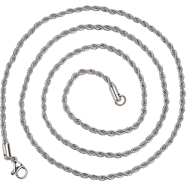 PandaHall BENECREAT 10Pcs 60cm 304 Stainless Steel Rope Chain, 2.3mm Wide Necklace Twist Rope Chain for Necklace Bracelet Jewelry Making 304...
PandaHall BENECREAT 10Pcs 60cm 304 Stainless Steel Rope Chain, 2.3mm Wide Necklace Twist Rope Chain for Necklace Bracelet Jewelry Making 304...