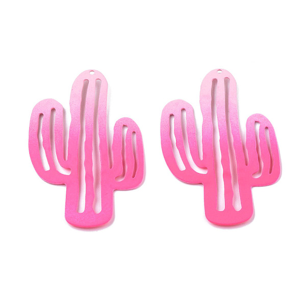 PandaHall Spray Painted Iron Pendants, Cactus, Hot Pink, 49x33x3mm, Hole: 1.2mm Iron Cactus
PandaHall Spray Painted Iron Pendants, Cactus, Hot Pink, 49x33x3mm, Hole: 1.2mm Iron Cactus