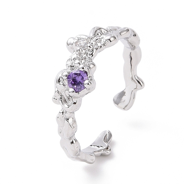 PandaHall Cubic Zirconia Open Cuff Ring, Platinum Plated Brass Jewelry for Women, Medium Slate Blue, US Size 7 1/4(17.5mm) Brass+Cubic... 
PandaHall Cubic Zirconia Open Cuff Ring, Platinum Plated Brass Jewelry for Women, Medium Slate Blue, US Size 7 1/4(17.5mm) Brass+Cubic...