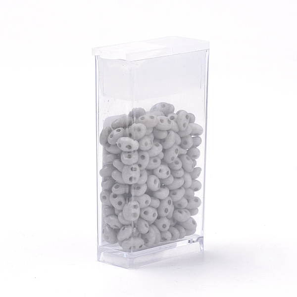 PandaHall 2-Hole Seed Beads, Czech Glass Beads, Oval, Light Grey, 5x3~3.5x2.5~3mm, Hole: 0.5mm, about 194pcs/box, Net Weight: 10g/box Czech..., Gray
PandaHall 2-Hole Seed Beads, Czech Glass Beads, Oval, Light Grey, 5x3~3.5x2.5~3mm, Hole: 0.5mm, about 194pcs/box, Net Weight: 10g/box Czech..., Gray