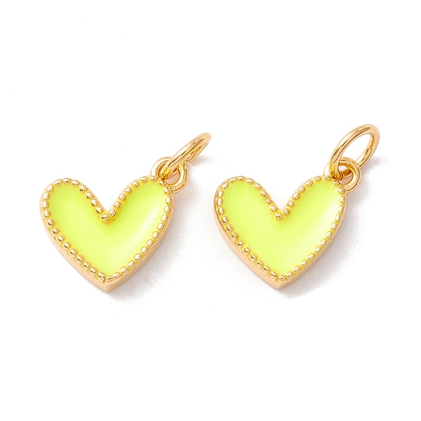 PandaHall Rack Plating Brass Enamel Charms, with Jump Ring, Cadmium Free & Nickel Free & Lead Free, Real 18K Gold Long-Lasting Plated, Heart..., Yellow
PandaHall Rack Plating Brass Enamel Charms, with Jump Ring, Cadmium Free & Nickel Free & Lead Free, Real 18K Gold Long-Lasting Plated, Heart..., Yellow