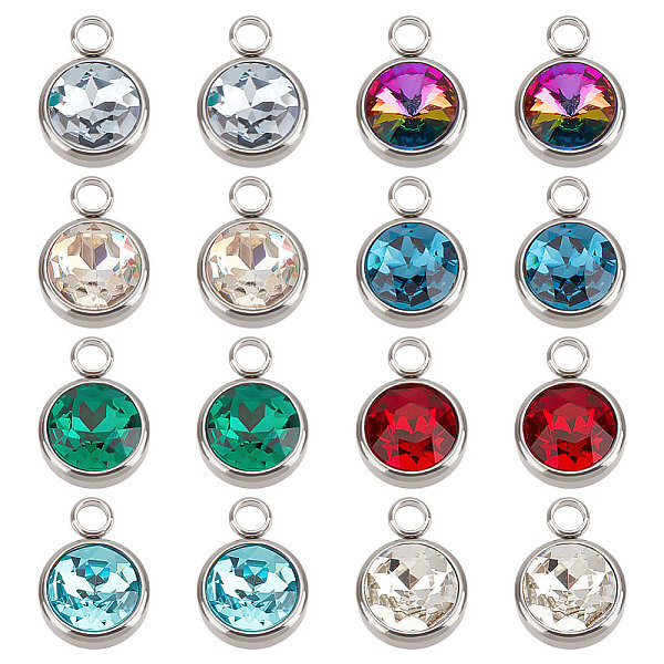PandaHall UNICRAFTALE16pcs 8 Colors 2.5mm Hole 304 Stainless Steel Glass Charms Rhinestone Links Connectors Flat Round Birthstone Charm..., Multicolor
PandaHall UNICRAFTALE16pcs 8 Colors 2.5mm Hole 304 Stainless Steel Glass Charms Rhinestone Links Connectors Flat Round Birthstone Charm..., Multicolor