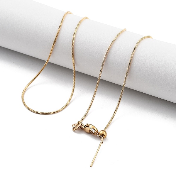 PandaHall Ion Plating(IP) Adjustable 304 Stainless Steel Snake Chain Necklaces, with Silicone Beads, Golden, 17.52x0.04 inch(44.5x0.1cm) 304...
PandaHall Ion Plating(IP) Adjustable 304 Stainless Steel Snake Chain Necklaces, with Silicone Beads, Golden, 17.52x0.04 inch(44.5x0.1cm) 304...