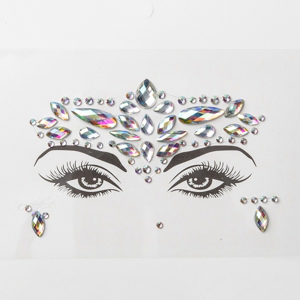 PandaHall Acrylic Face Gems Stickers, Self Adhesive Temporary Tattoo, with Teardrop & Half Round & Horse Eye Rhinestones, Colorful...
PandaHall Acrylic Face Gems Stickers, Self Adhesive Temporary Tattoo, with Teardrop & Half Round & Horse Eye Rhinestones, Colorful...