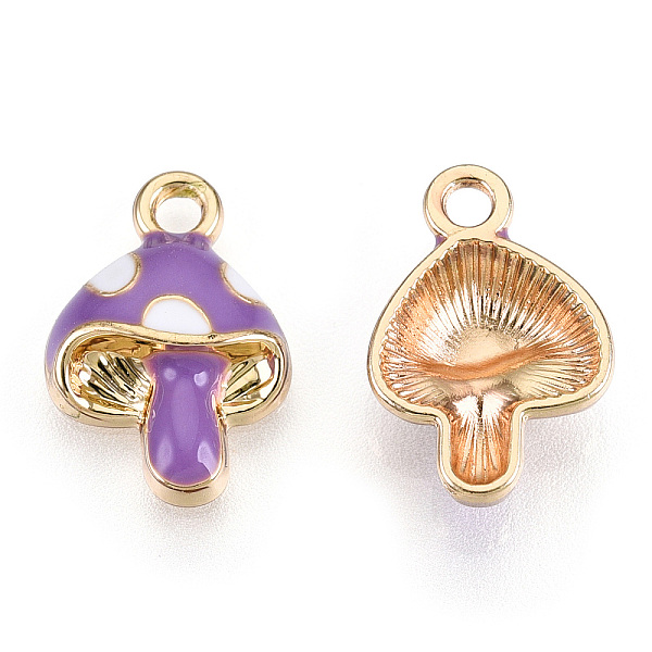 PandaHall Alloy Pendants, with Enamel, Light Gold, Mushroom, Dark Orchid, 16x11x4mm, Hole: 1.8mm Alloy+Enamel Mushroom Purple
PandaHall Alloy Pendants, with Enamel, Light Gold, Mushroom, Dark Orchid, 16x11x4mm, Hole: 1.8mm Alloy+Enamel Mushroom Purple