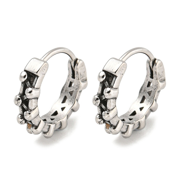 PandaHall 316 Surgical Stainless Steel Hoop Earrings, Ring, Antique Silver, 14.5x3.5mm 316 Surgical Stainless Steel Ring
PandaHall 316 Surgical Stainless Steel Hoop Earrings, Ring, Antique Silver, 14.5x3.5mm 316 Surgical Stainless Steel Ring