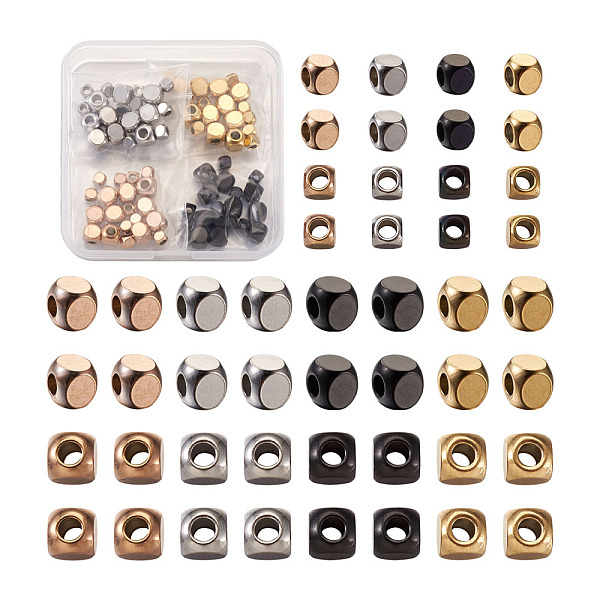 PandaHall Vacuum Plating 304 Stainless Steel Beads, Cube, Mixed Color, 4~6x4~6x4~6mm, Hole: 2.5mm, 80pcs/box 304 Stainless Steel Cube
PandaHall Vacuum Plating 304 Stainless Steel Beads, Cube, Mixed Color, 4~6x4~6x4~6mm, Hole: 2.5mm, 80pcs/box 304 Stainless Steel Cube
