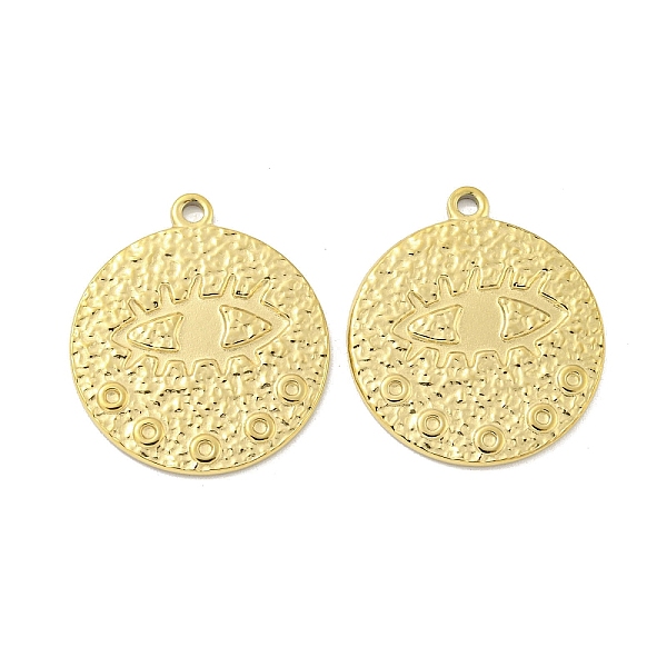 PandaHall 304 Stainless Steel Pendants, Textured, Flat Round with Eye Charm, Real 14K Gold Plated, 21.5x18.5x1mm, Hole: 1.5mm 304 Stainless...
PandaHall 304 Stainless Steel Pendants, Textured, Flat Round with Eye Charm, Real 14K Gold Plated, 21.5x18.5x1mm, Hole: 1.5mm 304 Stainless...