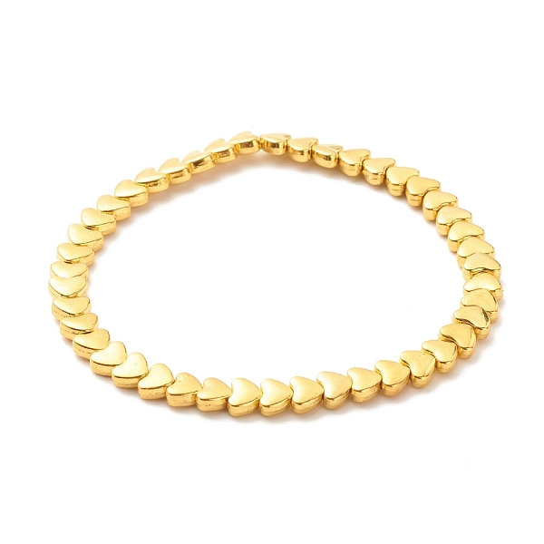 PandaHall Alloy Heart Beaded Stretch Bracelet for Women, Golden, Inner Diameter: 2-1/4 inch(5.8cm) Alloy
PandaHall Alloy Heart Beaded Stretch Bracelet for Women, Golden, Inner Diameter: 2-1/4 inch(5.8cm) Alloy