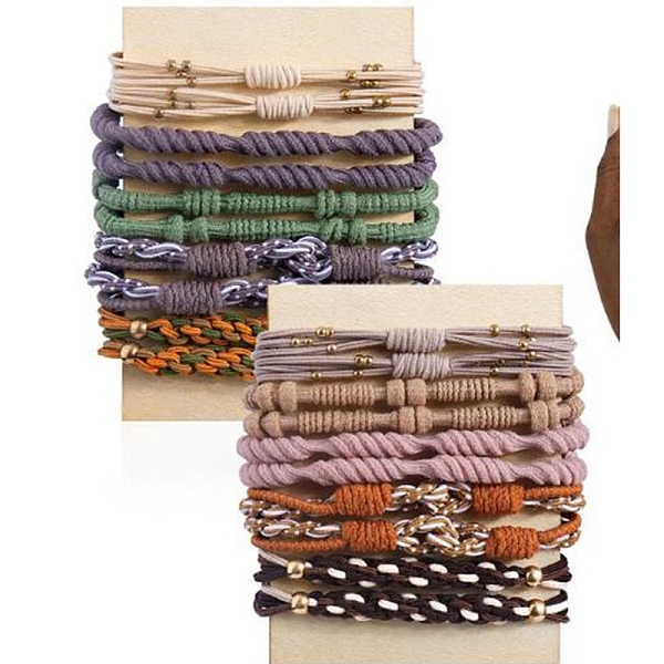 PandaHall Bohemian Style Cloth Elastic Hair Ties, for Girls or Women, Chocolate, Inner Diameter: 50~70mm, 10 styles, 2pcs/style, 20pcs/set..., Brown
PandaHall Bohemian Style Cloth Elastic Hair Ties, for Girls or Women, Chocolate, Inner Diameter: 50~70mm, 10 styles, 2pcs/style, 20pcs/set..., Brown