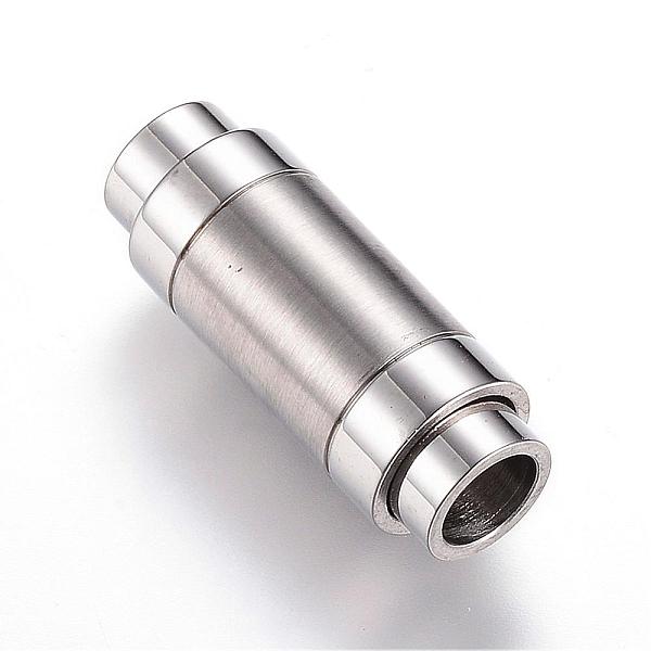 PandaHall 304 Stainless Steel Magnetic Clasps with Glue-in Ends, Frosted, Column, Stainless Steel Color, 24x9mm, Hole: 6mm 304 Stainless...
PandaHall 304 Stainless Steel Magnetic Clasps with Glue-in Ends, Frosted, Column, Stainless Steel Color, 24x9mm, Hole: 6mm 304 Stainless...