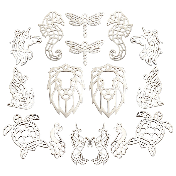 PandaHall SUNNYCLUE 1 Box 8 Styles 16Pcs Hollow Animal Pendants Stainless Steel Frame Unicorn Lion Charms Open Bezel Dragonfly Pendants for...
PandaHall SUNNYCLUE 1 Box 8 Styles 16Pcs Hollow Animal Pendants Stainless Steel Frame Unicorn Lion Charms Open Bezel Dragonfly Pendants for...