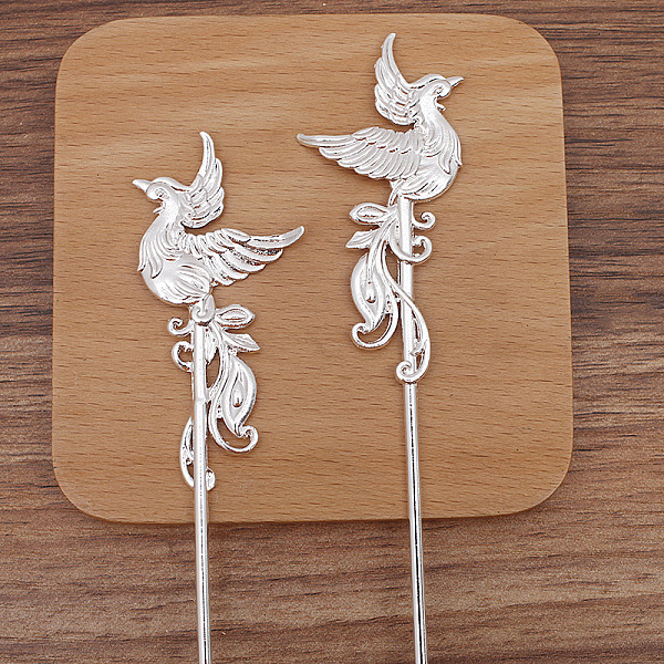 PandaHall Phenix Alloy Hair Sticks, Long-Lasting Plated, Hair Accessories for Woman, Platinum, 153x33mm Alloy Bird
PandaHall Phenix Alloy Hair Sticks, Long-Lasting Plated, Hair Accessories for Woman, Platinum, 153x33mm Alloy Bird